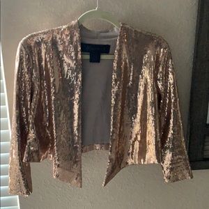 Kardashian Kollection Rose Gold Sequin Jacket